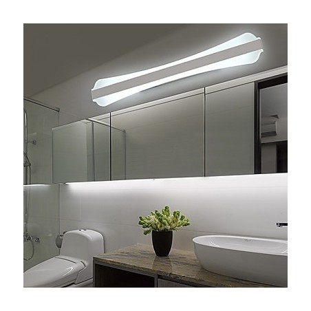 Applique da parete LED per bagno moderna bianca 80 cm 24 W