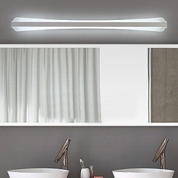 Applique da parete LED per bagno moderna bianca 80 cm 24 W