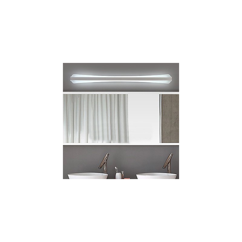 Applique da parete LED per bagno moderna bianca 80 cm 24 W