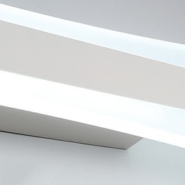 Applique da parete LED per bagno moderna bianca 80 cm 24 W