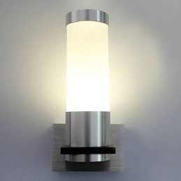 Applique da parete LED mini moderna contemporanea in metallo argento