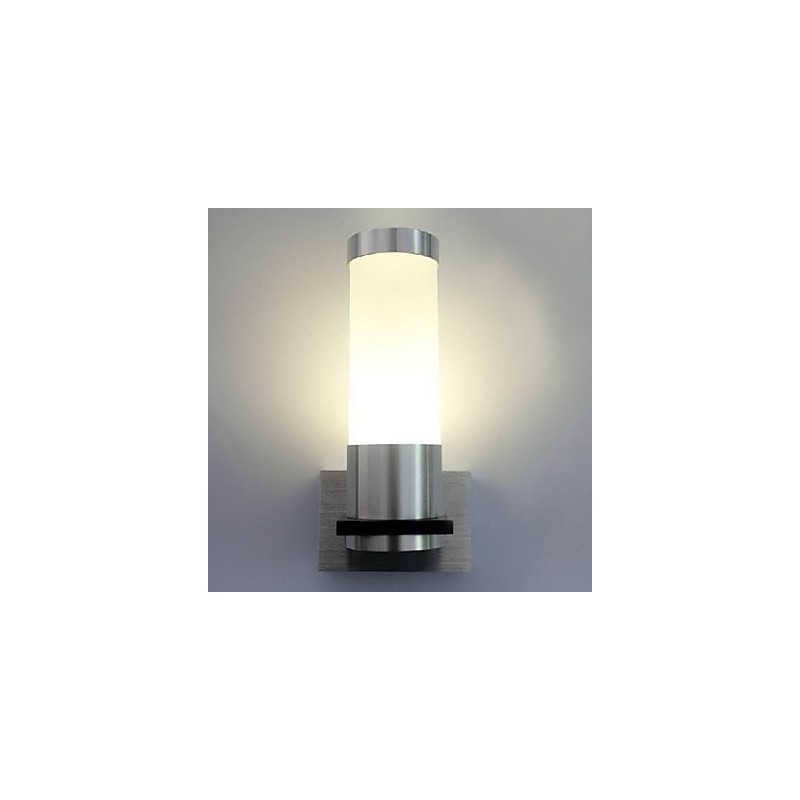 Applique da parete LED mini moderna contemporanea in metallo argento