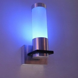 Applique da parete LED mini moderna contemporanea in metallo argento