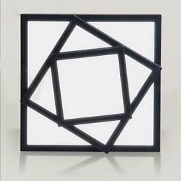 Plafoniera a filo Creative Arts moderna minimalista LED 40 cm nera