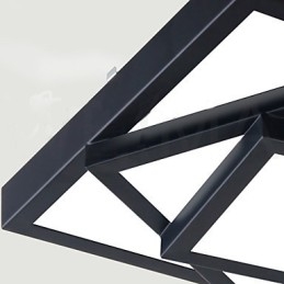 Plafoniera a filo Creative Arts moderna minimalista LED 40 cm nera