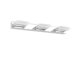 Lampada da specchio bagno LED integrato 55 cm acciaio inox e acrilico