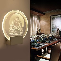 Applique da parete a filo moderna contemporanea in metallo con lampadina LED inclusa