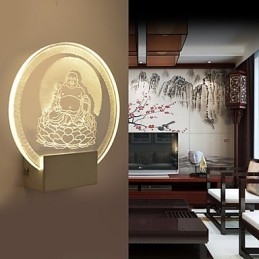 Applique da parete a filo moderna contemporanea in metallo con lampadina LED inclusa