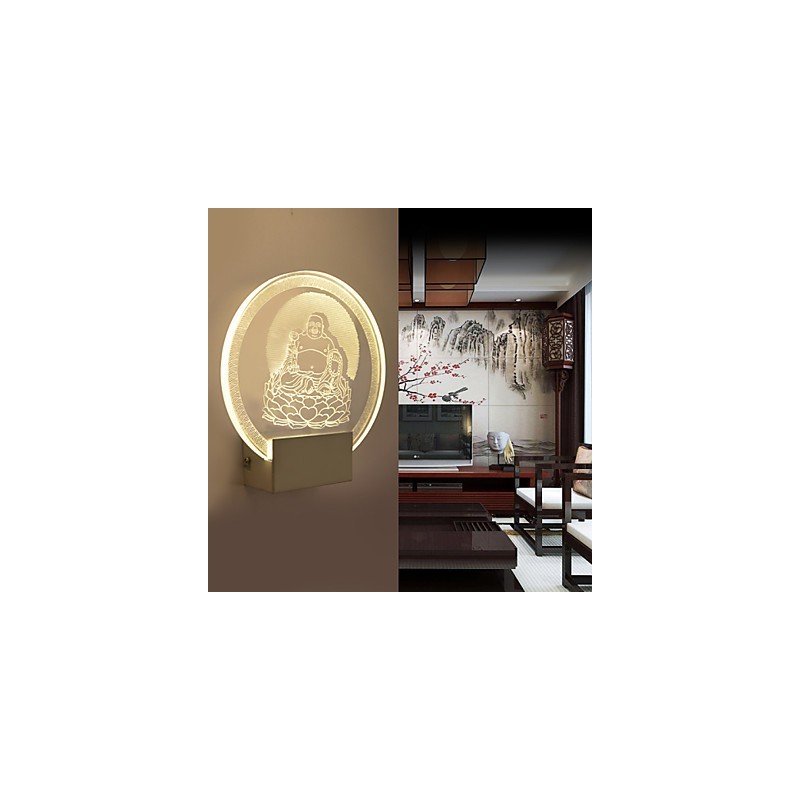 Applique da parete a filo moderna contemporanea in metallo con lampadina LED inclusa
