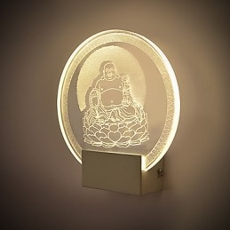 Applique da parete a filo moderna contemporanea in metallo con lampadina LED inclusa