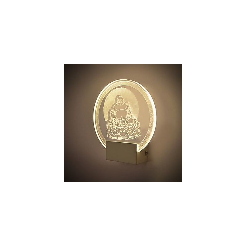Applique da parete a filo moderna contemporanea in metallo con lampadina LED inclusa