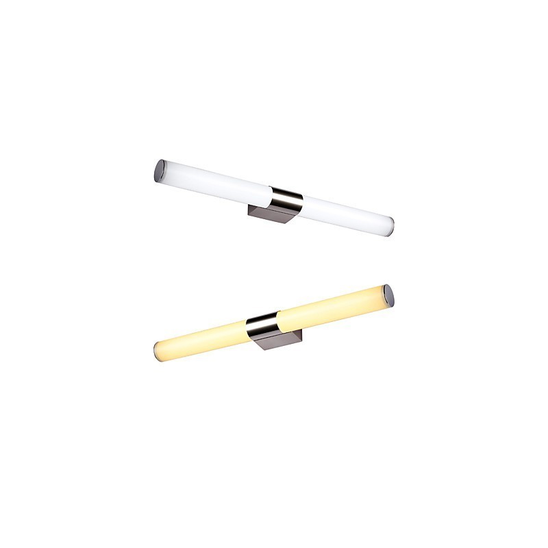 Applique da bagno LED mini moderna in metallo, 12 W, bianco caldo/bianco