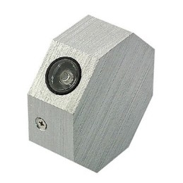 Applique da parete moderna in metallo bianco con LED integrato