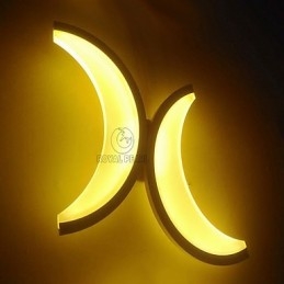 Applique da parete a filo LED 24 W in acrilico 80 mm x 290 mm