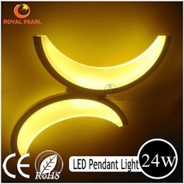 Applique da parete a filo LED 24 W in acrilico 80 mm x 290 mm