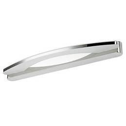 Applique bagno moderna in metallo cromato con LED integrato 100 cm