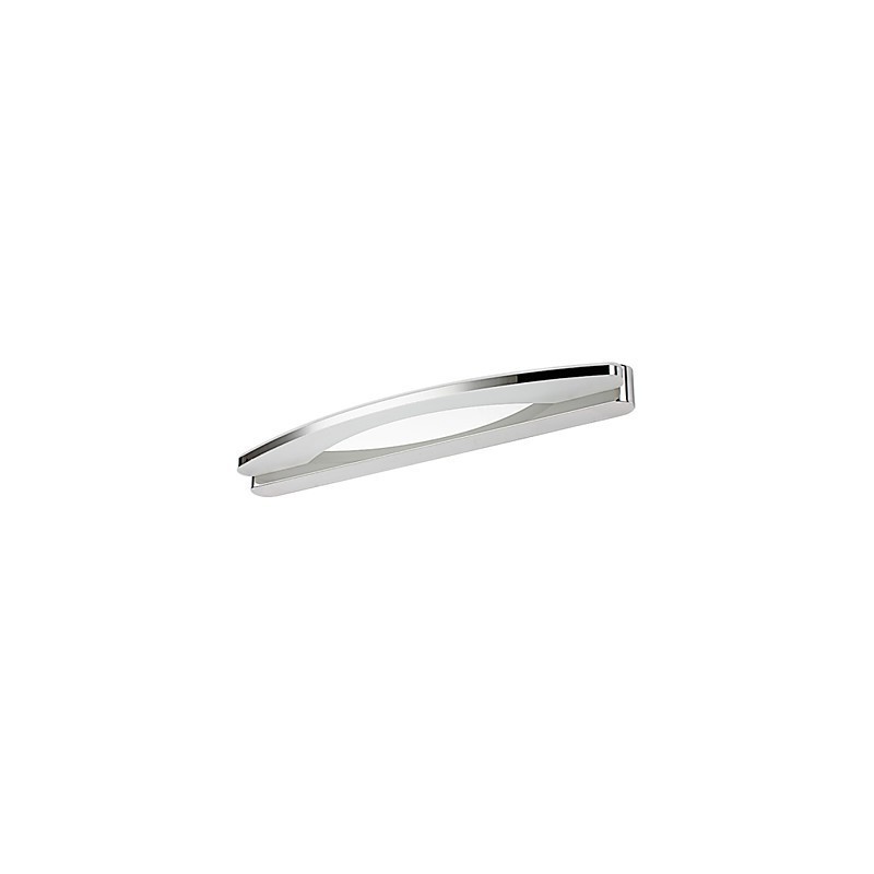 Applique bagno moderna in metallo cromato con LED integrato 100 cm