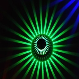 Applique da parete LED moderna contemporanea in metallo argento