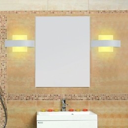 Applique da parete a filo per bagno mini moderna in metallo LED 8 W