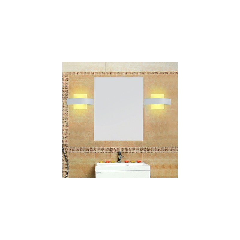 Applique da parete a filo per bagno mini moderna in metallo LED 8 W