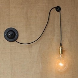 Applique da parete LED Arte in metallo nero stile rustico/lodge E26/E27 40W
