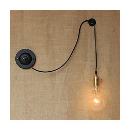 Applique da parete LED Arte in metallo nero stile rustico/lodge E26/E27 40W