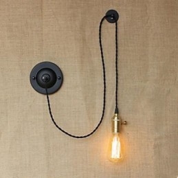 Applique da parete LED Arte in metallo nero stile rustico/lodge E26/E27 40W