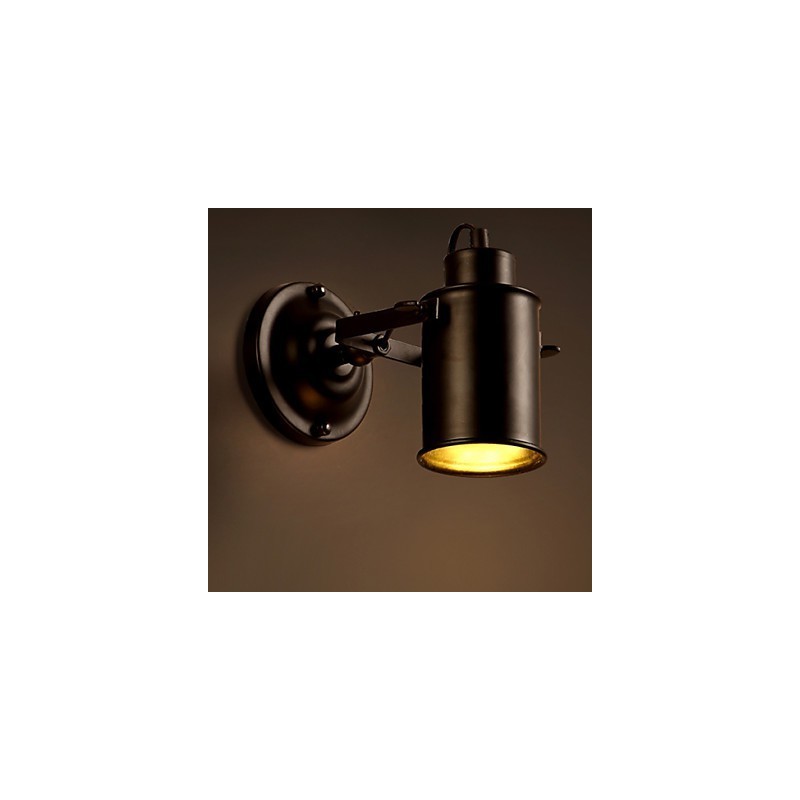 Applique da parete rustica stile americano in metallo LED