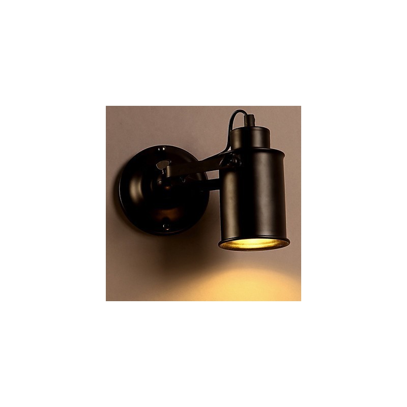 Applique da parete rustica stile americano in metallo LED