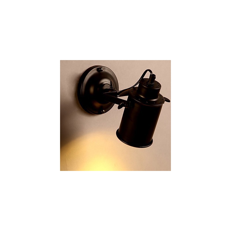 Applique da parete rustica stile americano in metallo LED