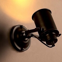 Applique da parete rustica stile americano in metallo LED