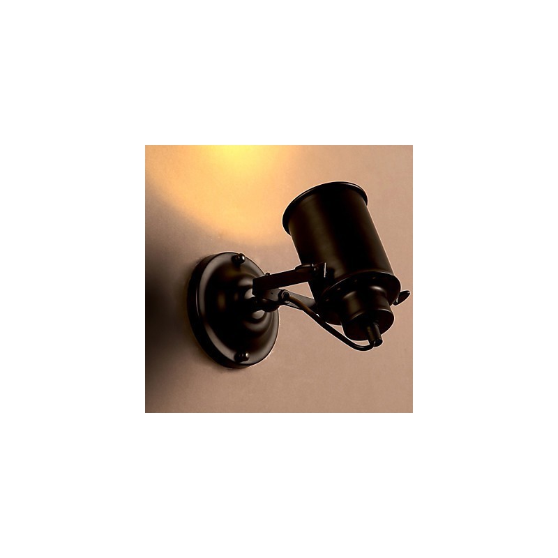 Applique da parete rustica stile americano in metallo LED