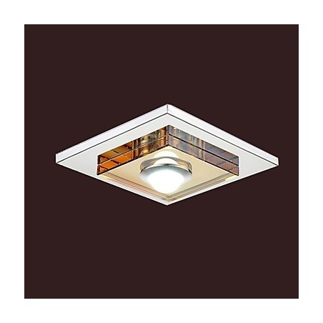 Plafoniera a filo in cristallo ambra 1 luce LED integrato