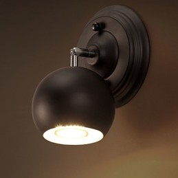 Applique da parete in ferro battuto loft rustica stile antico
