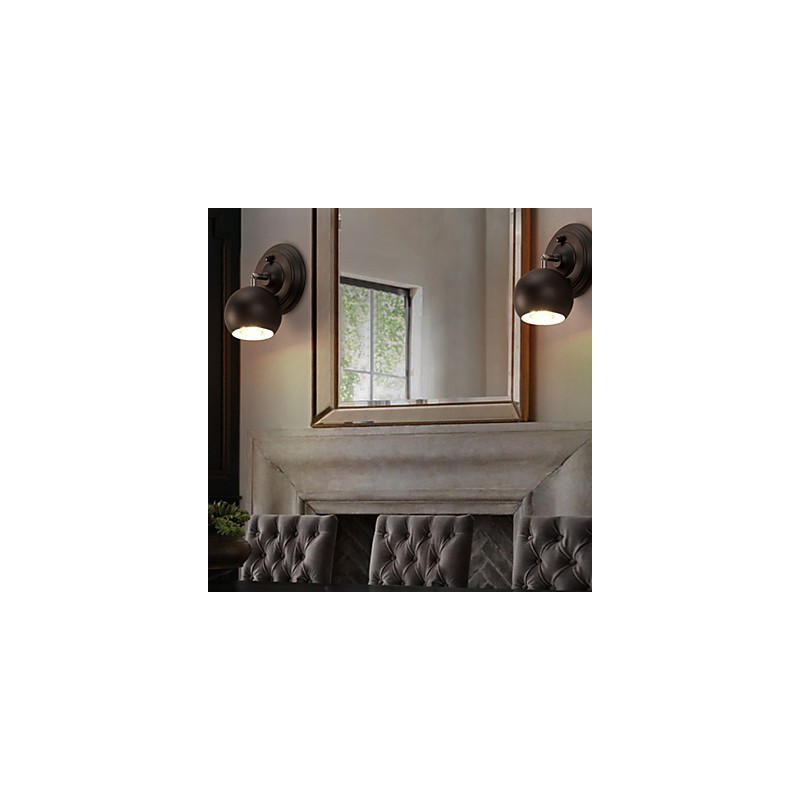 Applique da parete in ferro battuto loft rustica stile antico