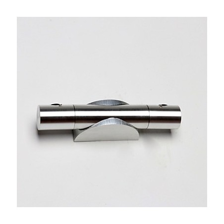 Applique da parete LED moderna con luce diffusa, finitura spazzolata argento