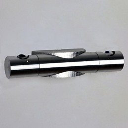 Applique da parete LED moderna con luce diffusa, finitura spazzolata argento