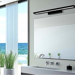 Applique da parete per bagno LED integrato 9 W finitura anodizzata