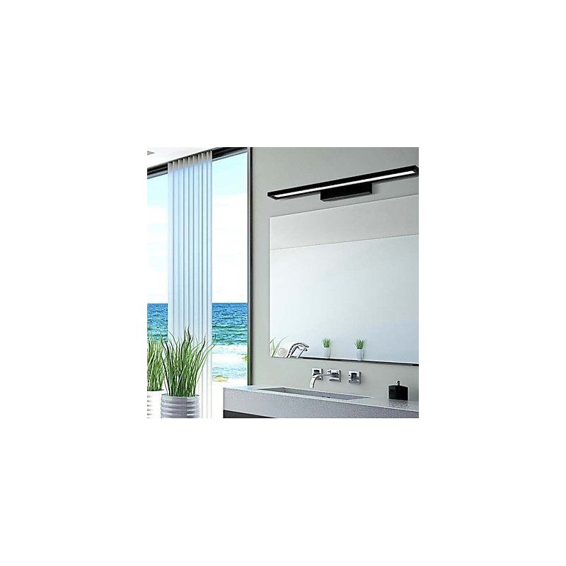 Applique da parete per bagno LED integrato 9 W finitura anodizzata