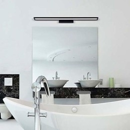 Applique da parete per bagno LED integrato 9 W finitura anodizzata