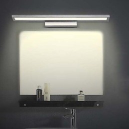 Applique da parete per bagno LED integrato 9 W finitura anodizzata