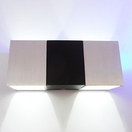 Applique da parete a filo mini moderna contemporanea in metallo, 2 LED