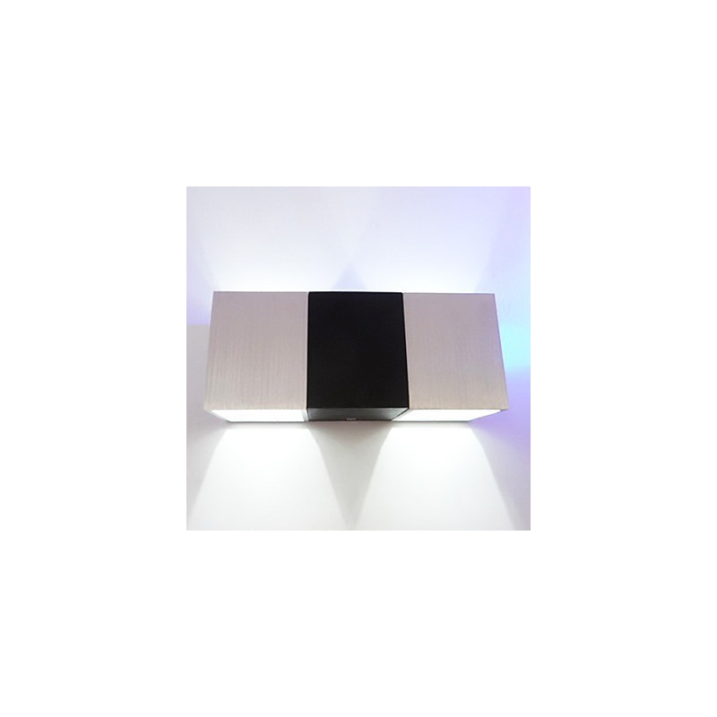 Applique da parete a filo mini moderna contemporanea in metallo, 2 LED