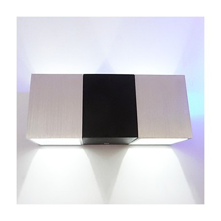 Applique da parete a filo mini moderna contemporanea in metallo, 2 LED