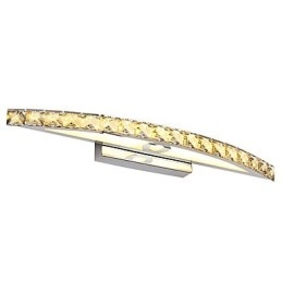 Applique da bagno LED Mini moderno contemporaneo in metallo con cristalli