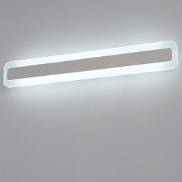 Applique da bagno LED integrato moderno contemporaneo PVC bianco 60 cm