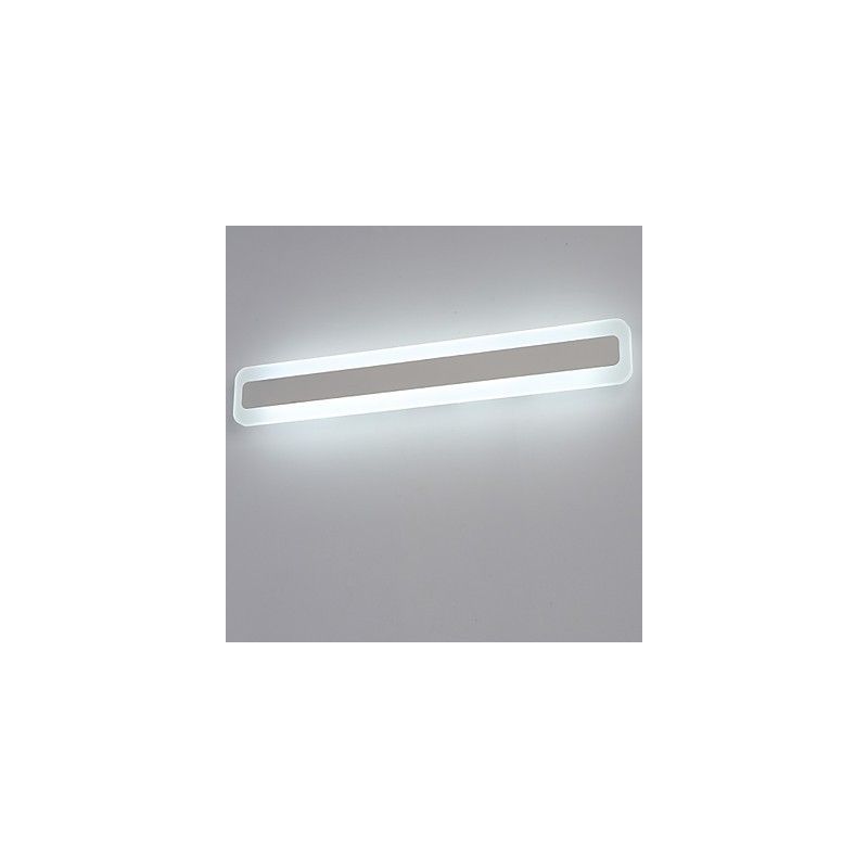 Applique da bagno LED integrato moderno contemporaneo PVC bianco 60 cm