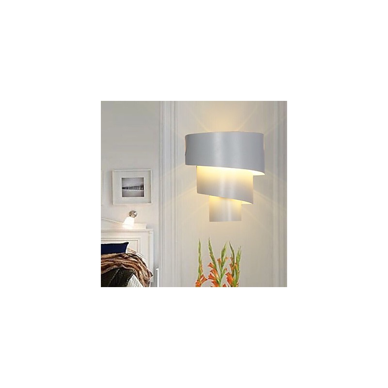 Applique da parete LED Mini Style moderna contemporanea in metallo bianco