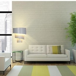 Applique da parete LED Mini Style moderna contemporanea in metallo bianco