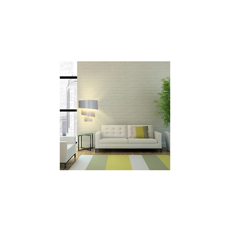 Applique da parete LED Mini Style moderna contemporanea in metallo bianco
